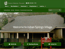 Tablet Screenshot of indianspringsvillage.org