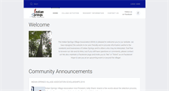 Desktop Screenshot of indianspringsvillage.com